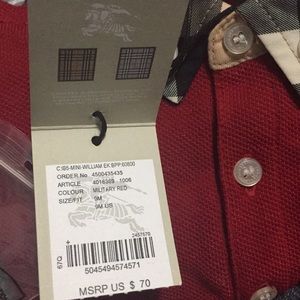 Infant boy Burberry outfit